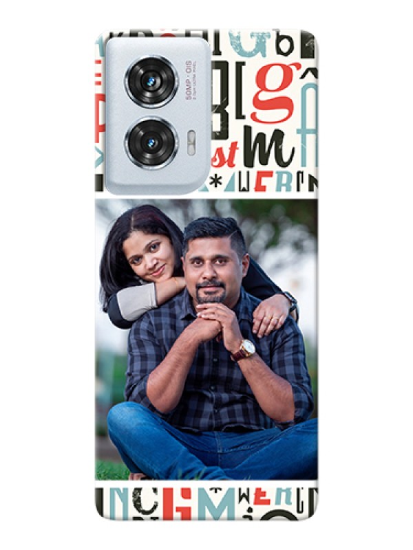 Custom Motorola Edge 50 Fusion Custom Hard Phone Case - Alphabet Design