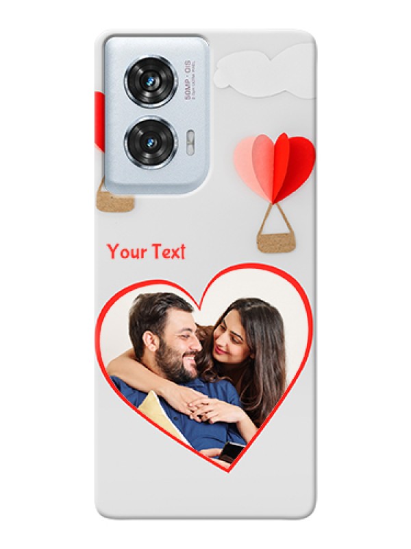 Custom Motorola Edge 50 Fusion Custom Hard Phone Case - Parachute Love Design