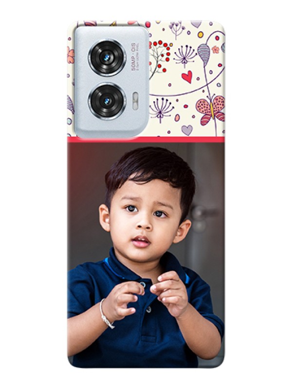 Custom Motorola Edge 50 Fusion Custom Hard Phone Case - Premium Floral Design