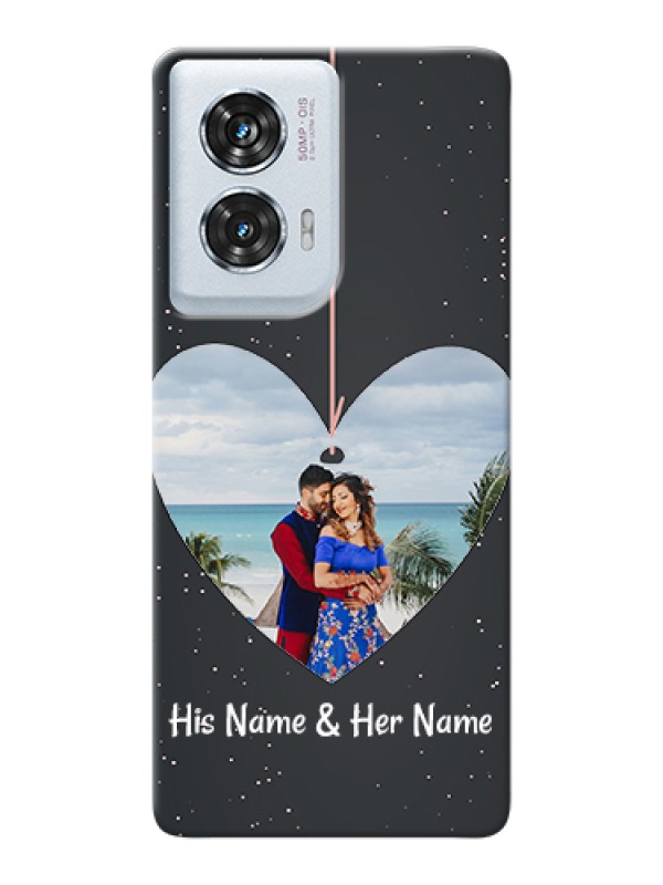 Custom Motorola Edge 50 Fusion Custom Hard Phone Case - Hanging Heart Design