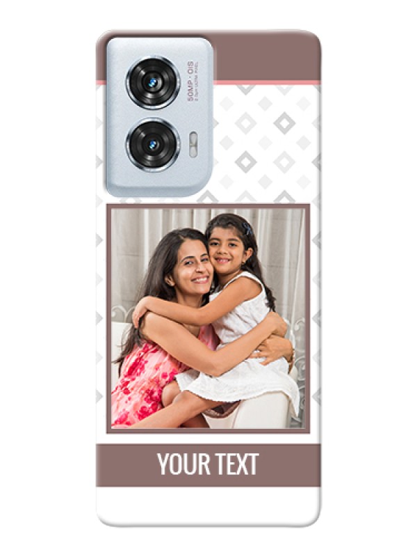 Custom Motorola Edge 50 Fusion Custom Hard Phone Case - Simple Diamond Design