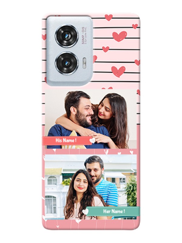 Custom Motorola Edge 50 Fusion Custom Hard Phone Case - Photo With Heart Design