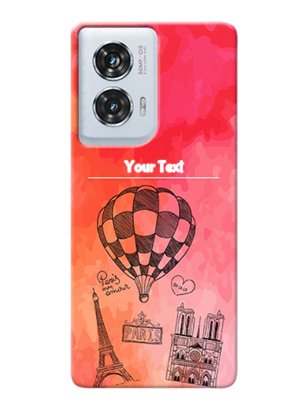 Custom Motorola Edge 50 Fusion Custom Hard Phone Case - Paris Theme Design