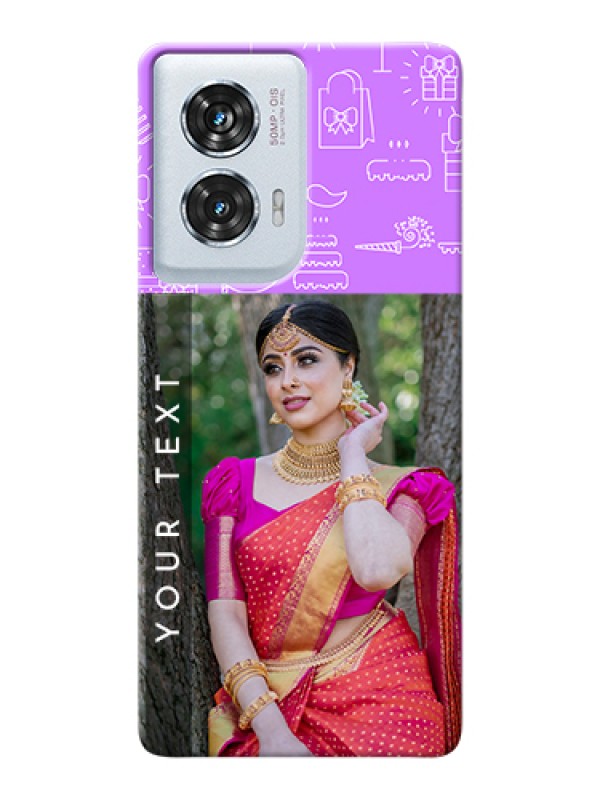 Custom Motorola Edge 50 Fusion Custom Hard Phone Case - Birthday Icons Design