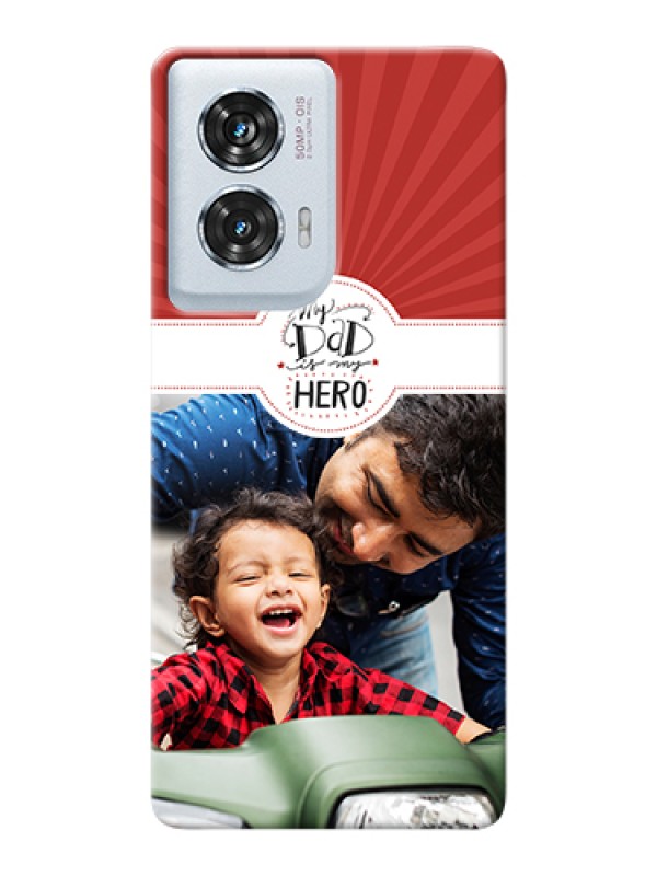 Custom Motorola Edge 50 Fusion Custom Hard Phone Case - My Dad Hero Design