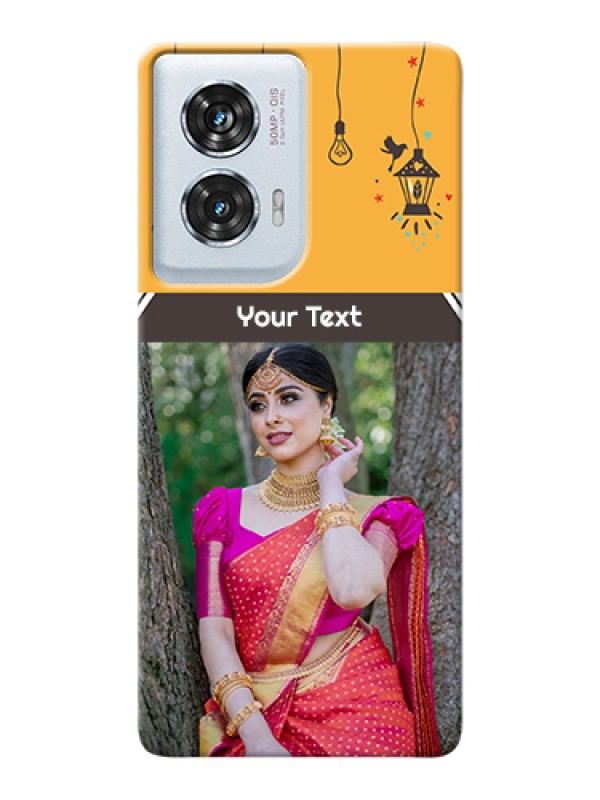 Custom Motorola Edge 50 Fusion Custom Hard Phone Case - With Family Picture And Icons