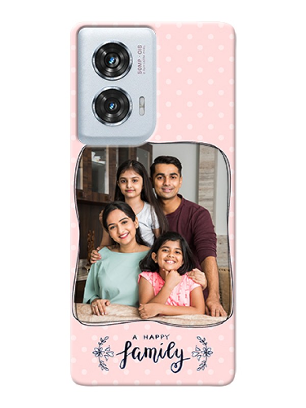 Custom Motorola Edge 50 Fusion Custom Hard Phone Case - Family With Dots Design
