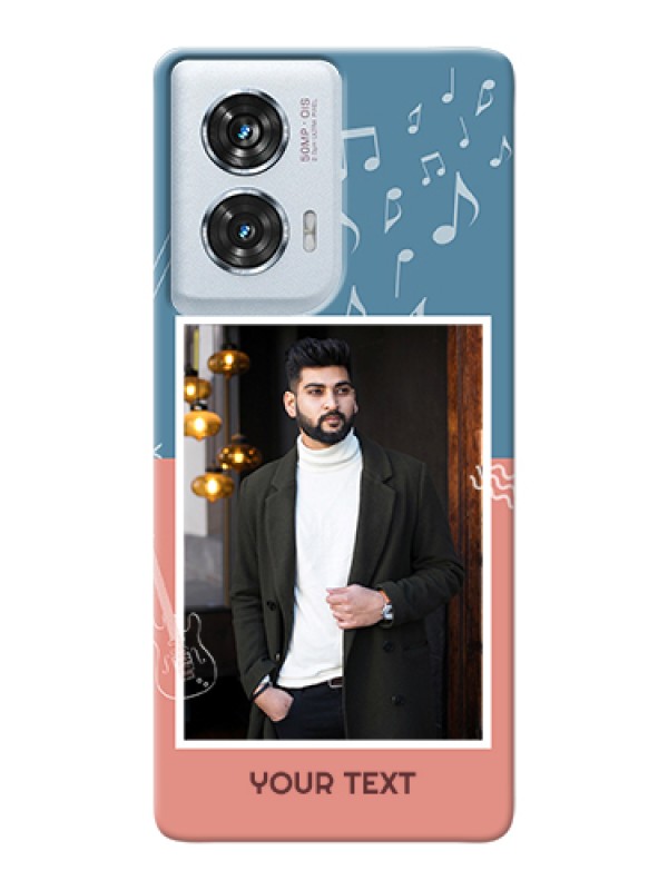 Custom Motorola Edge 50 Fusion Custom Hard Phone Case - With Color Musical Note Design