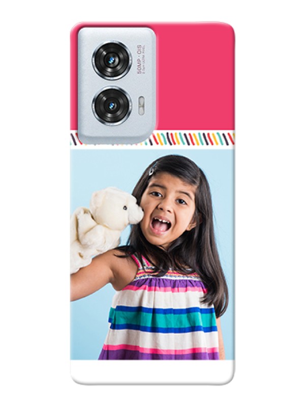 Custom Motorola Edge 50 Fusion Custom Hard Phone Case - Line Art Design