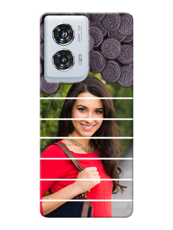 Custom Motorola Edge 50 Fusion Custom Hard Phone Case - With Oreo Biscuit Design
