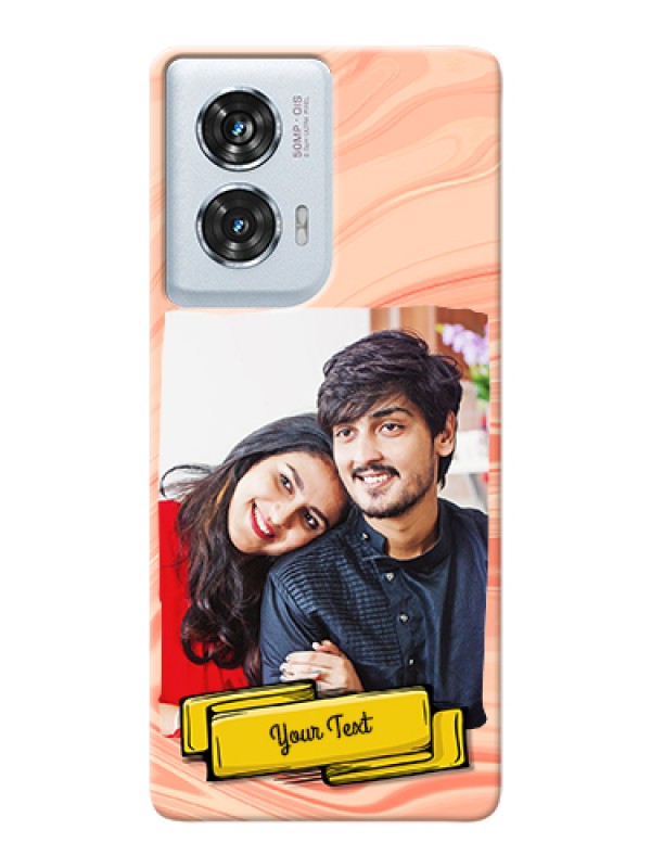 Custom Motorola Edge 50 Fusion Custom Hard Phone Case - Marble Texture Design