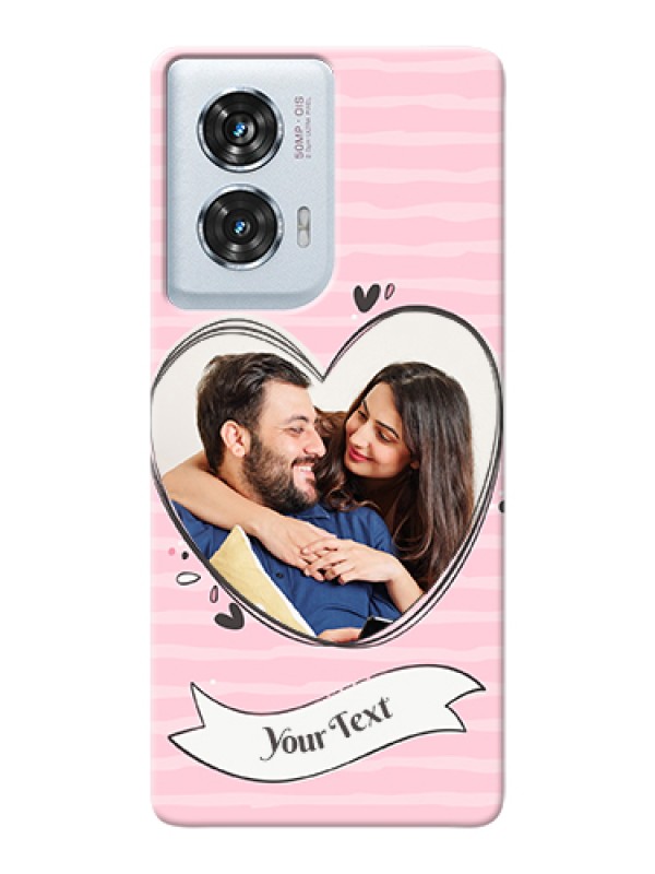 Custom Motorola Edge 50 Fusion Custom Hard Phone Case - Vintage Heart Design