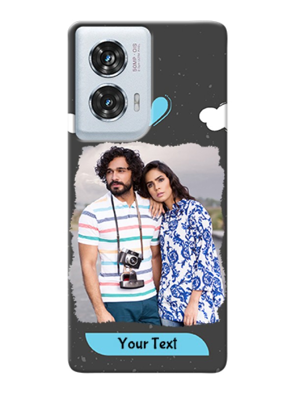 Custom Motorola Edge 50 Fusion Custom Hard Phone Case - Splashes With Love Doodles Design