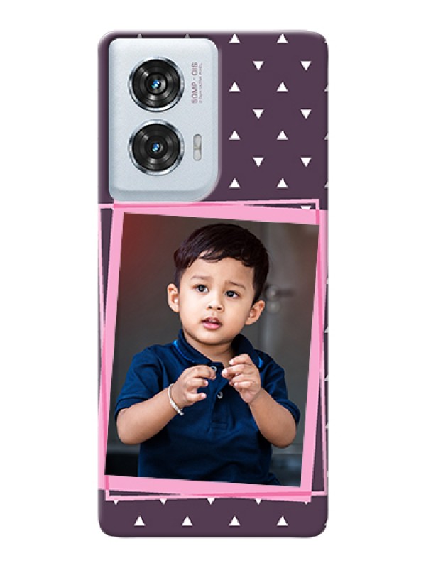 Custom Motorola Edge 50 Fusion Custom Hard Phone Case - Triangle Pattern Dotted Design