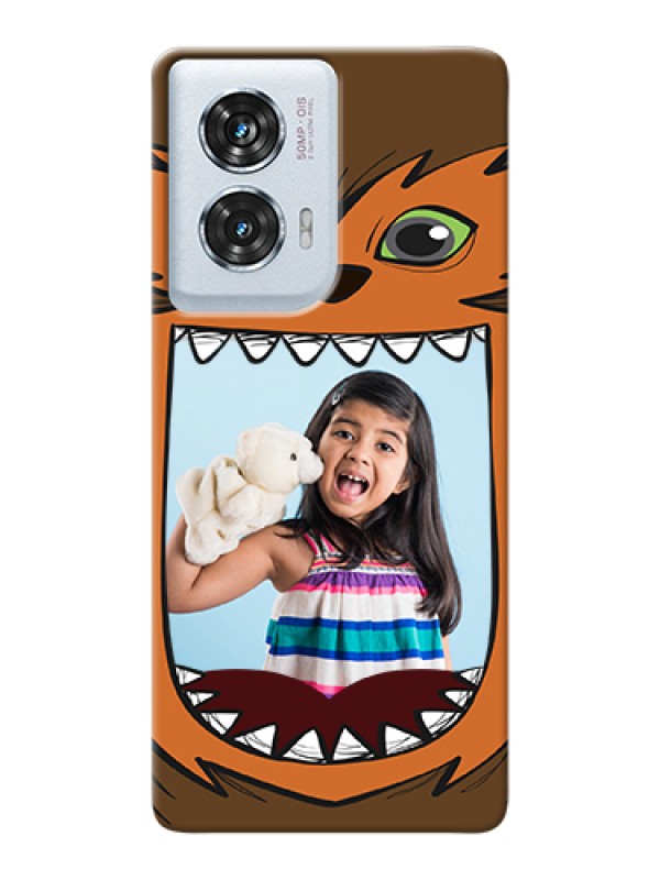 Custom Motorola Edge 50 Fusion Custom Hard Phone Case - Owl Monster Back Case Design