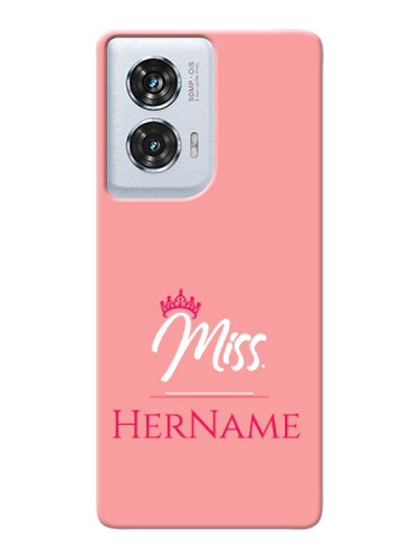 Custom Motorola Edge 50 Fusion Custom Hard Phone Case - Mrs With Name Design