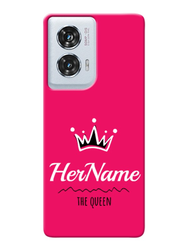 Custom Motorola Edge 50 Fusion Custom Hard Phone Case - Queen With Name Design