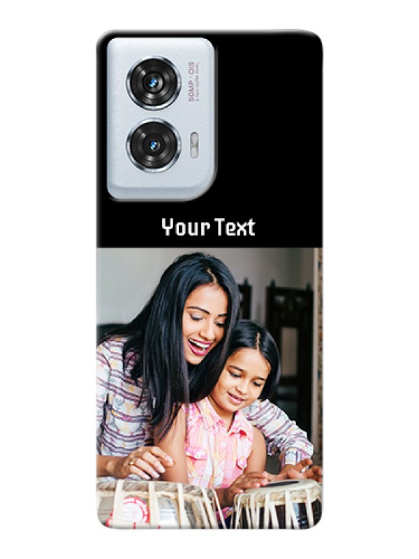 Custom Motorola Edge 50 Fusion Custom Hard Phone Case - Photo With Name Design