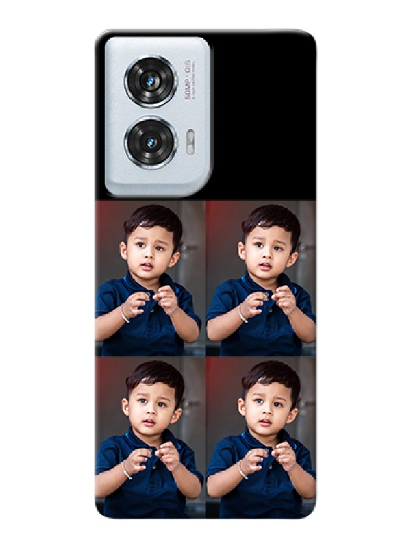 Custom Motorola Edge 50 Fusion Custom Hard Phone Case - 4 Image Holder Design