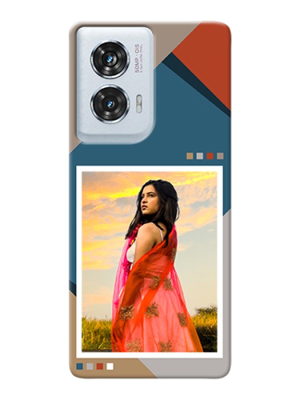 Custom Motorola Edge 50 Fusion Custom Hard Phone Case - Retro Color Pallet Design