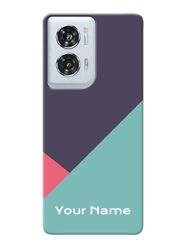 Custom Motorola Edge 50 Fusion Custom Hard Phone Case - Tri Color Abstract Design