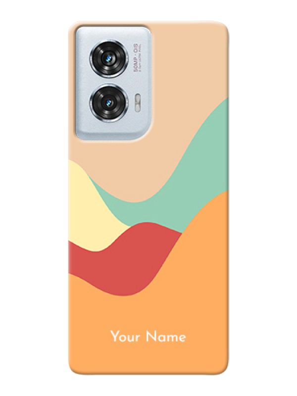 Custom Motorola Edge 50 Fusion Custom Hard Phone Case - Ocean Waves Multi - Colour Design