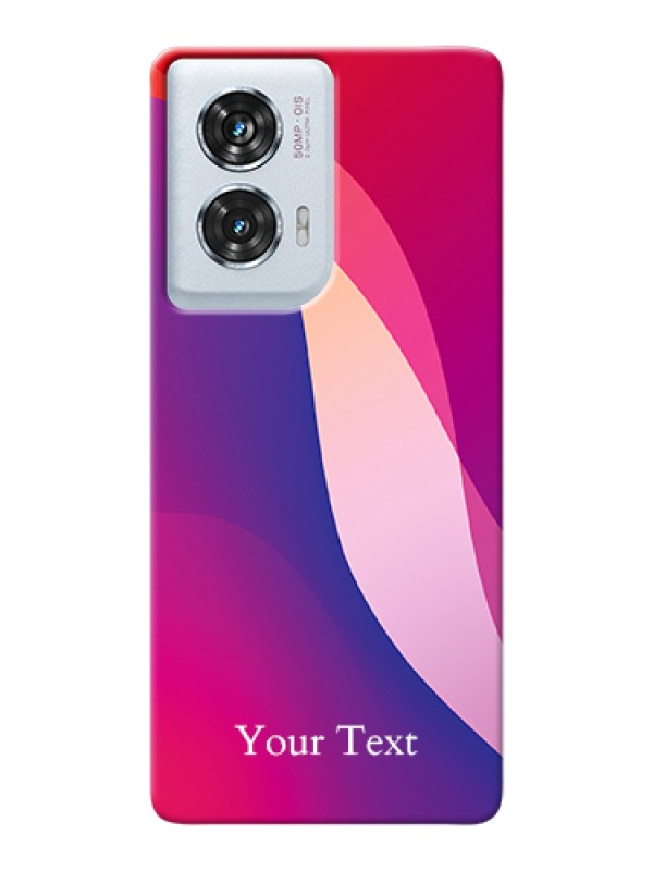 Custom Motorola Edge 50 Fusion Custom Hard Phone Case - Digital Abstract Overlap Design