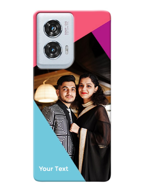 Custom Motorola Edge 50 Fusion Custom Hard Phone Case - Stacked Triple Colour Design