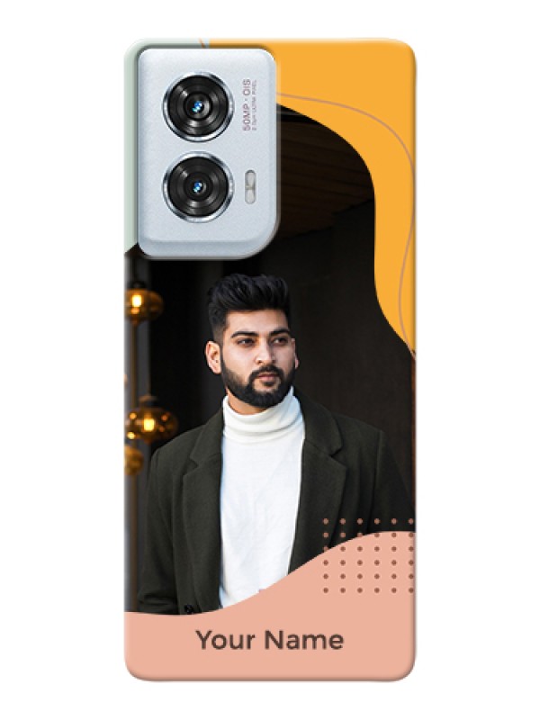 Custom Motorola Edge 50 Fusion Custom Hard Phone Case - Tri - Coloured Overlay Design