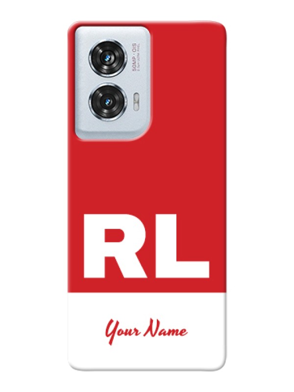 Custom Motorola Edge 50 Fusion Custom Hard Phone Case - Dual Tone Custom Text Design