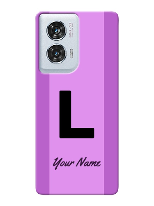 Custom Motorola Edge 50 Fusion Custom Hard Phone Case - Tricolor Custom Text Design