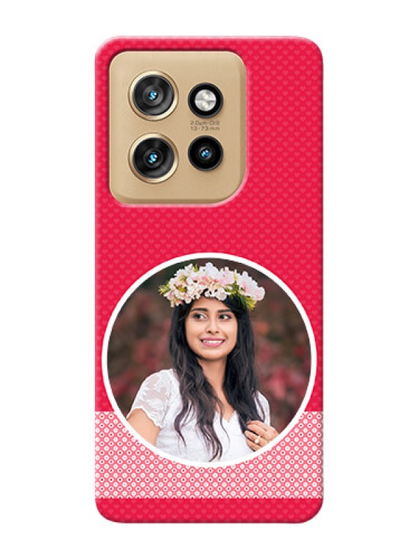 Custom Motorola Edge 50 Neo Mobile Covers Online: Pink Pattern Design