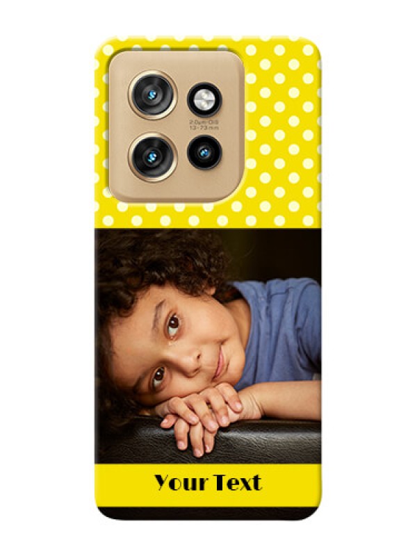 Custom Motorola Edge 50 Neo Custom Mobile Covers: Bright Yellow Case Design