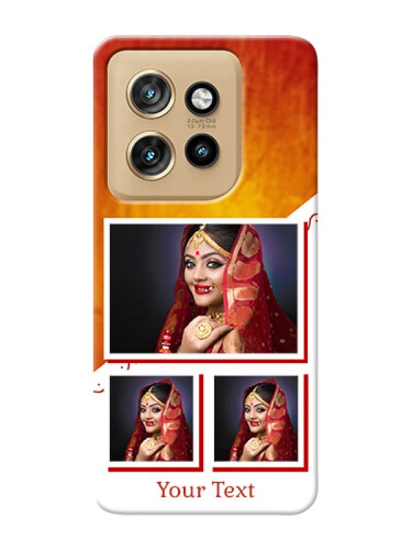 Custom Motorola Edge 50 Neo Personalised Phone Cases: Wedding Memories Design