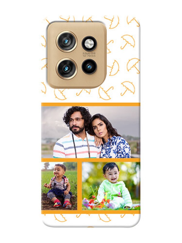 Custom Motorola Edge 50 Neo Personalised Phone Cases: Yellow Pattern Design