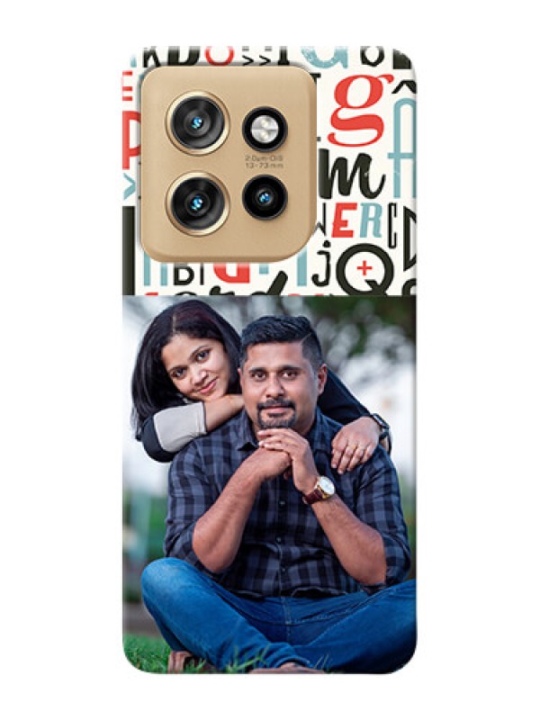 Custom Motorola Edge 50 Neo custom mobile phone covers: Alphabet Design