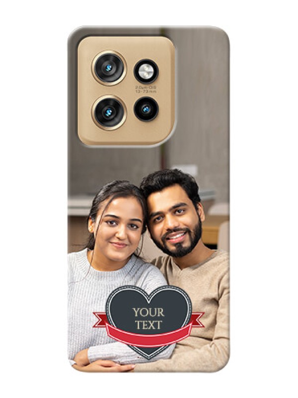 Custom Motorola Edge 50 Neo mobile back covers online: Just Married Couple Design