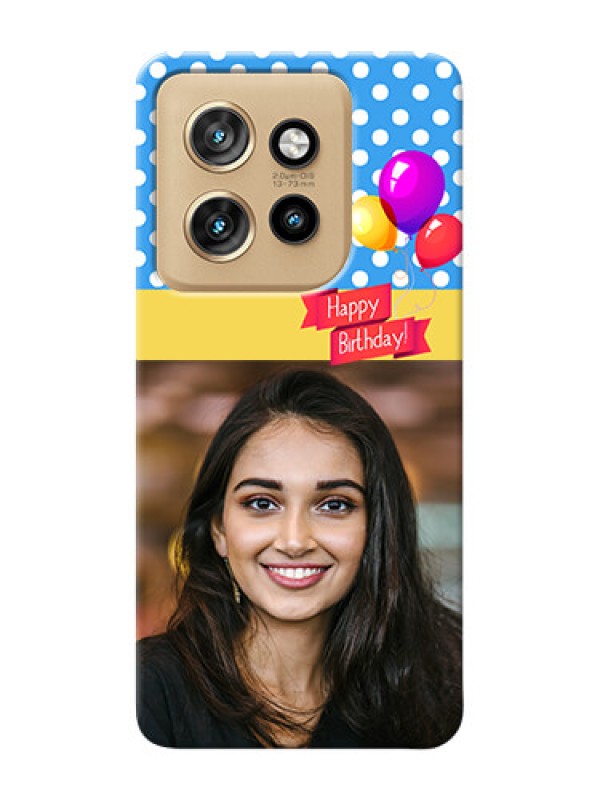 Custom Motorola Edge 50 Neo custom mobile back covers: Happy Birthday Design