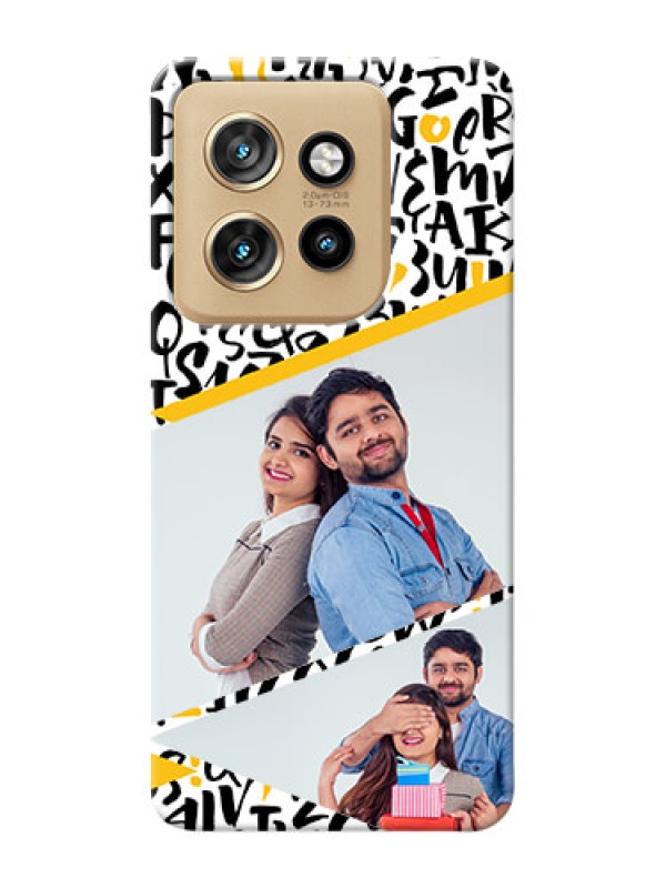 Custom Motorola Edge 50 Neo Phone Back Covers: Letters Pattern Design