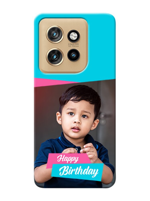 Custom Motorola Edge 50 Neo Mobile Covers: Image Holder with 2 Color Design