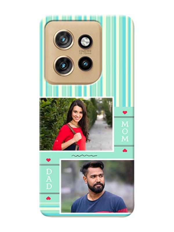 Custom Motorola Edge 50 Neo custom mobile phone covers: Mom And Dad Pic Design