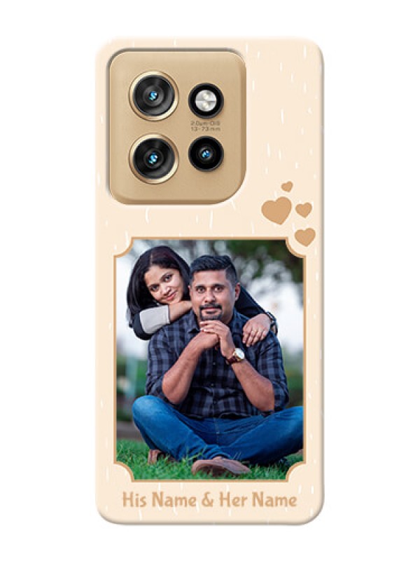 Custom Motorola Edge 50 Neo mobile phone cases with confetti love design