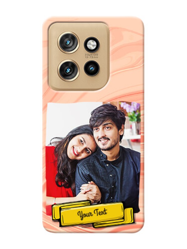 Custom Motorola Edge 50 Neo Customized Phone Cases: Marble Texture Design