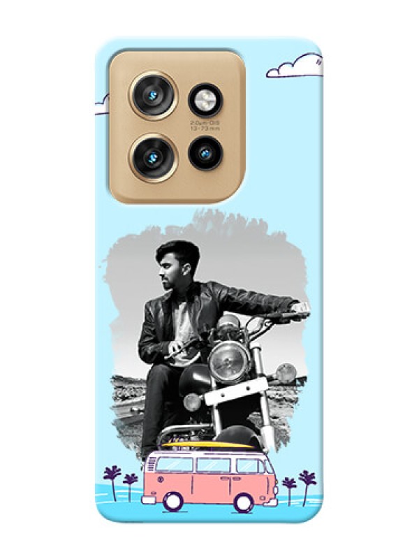 Custom Motorola Edge 50 Neo Mobile Covers Online: Travel And Adventure Design