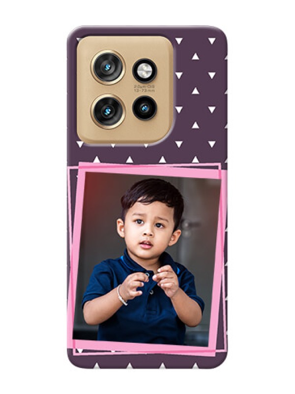 Custom Motorola Edge 50 Neo Phone Cases: Triangle Pattern Dotted Design