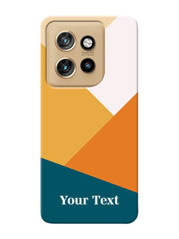 Custom Motorola Edge 50 Neo Personalized Phone Case with Stacked Multicolour Design