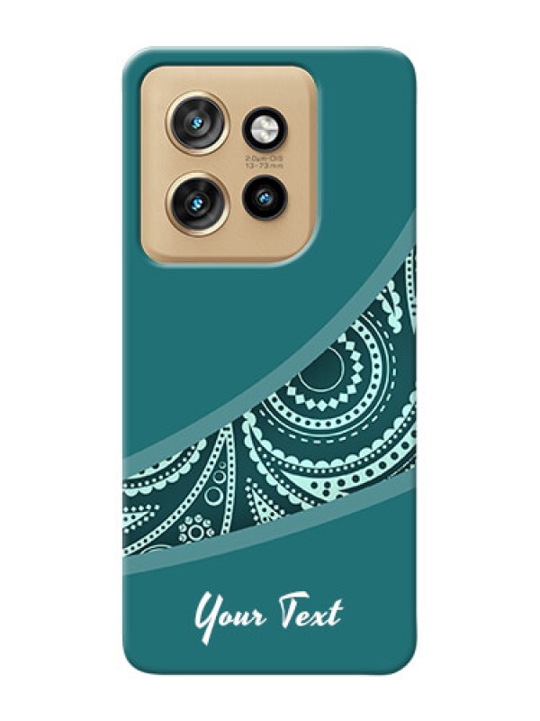 Custom Motorola Edge 50 Neo Photo Printing on Case with semi visible floral Design