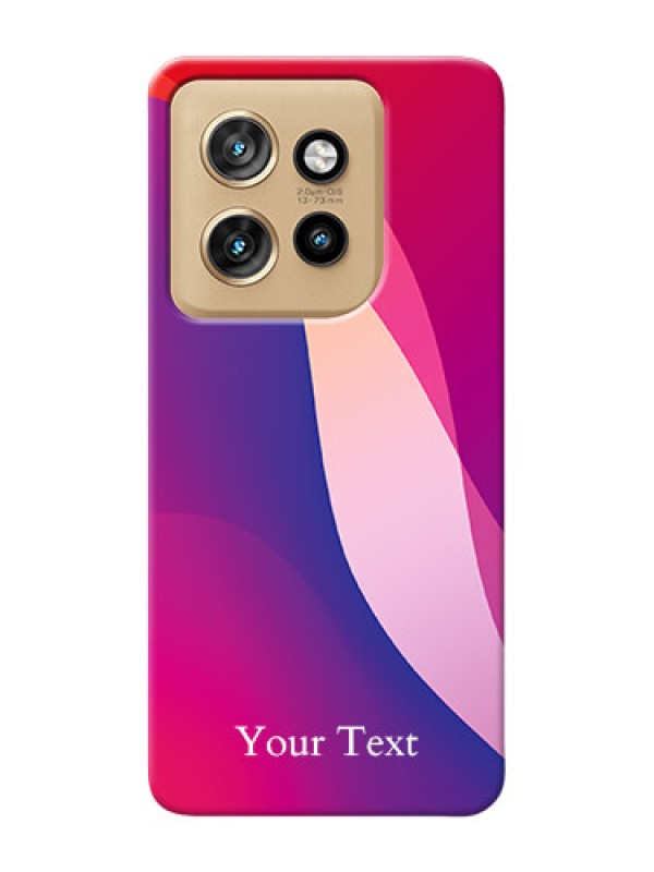 Custom Motorola Edge 50 Neo Personalized Phone Case with Digital abstract Overlap Design