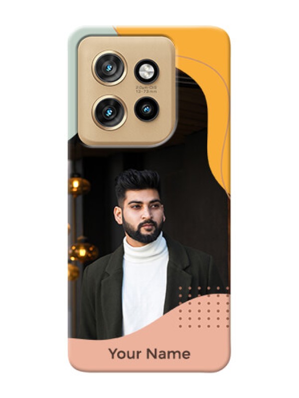 Custom Motorola Edge 50 Neo Personalized Phone Case with Tricoloured overlay design