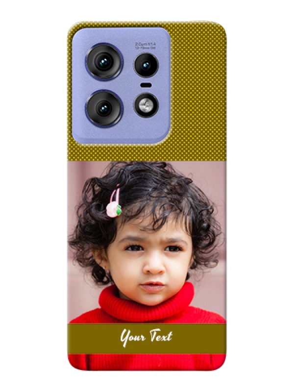 Custom Motorola Edge 50 Pro 5G Custom Hard Phone Case - Simple Green Color Design